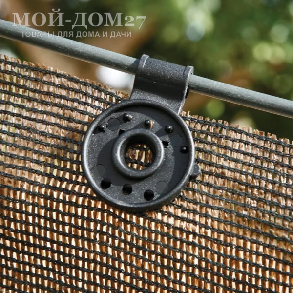 Комплект клипс для затеняющей сетки (Люверс - 20 шт.) | Мой-Дом27 | Клипса пластиковая"Люверс" применяется для фиксации сеток с затенением от 70%.